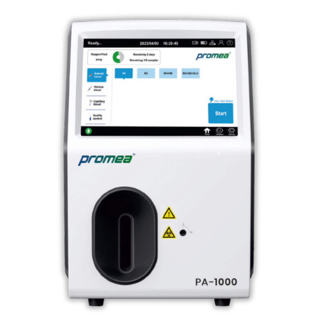 Promea PA1000 Blood Gas Analyzer